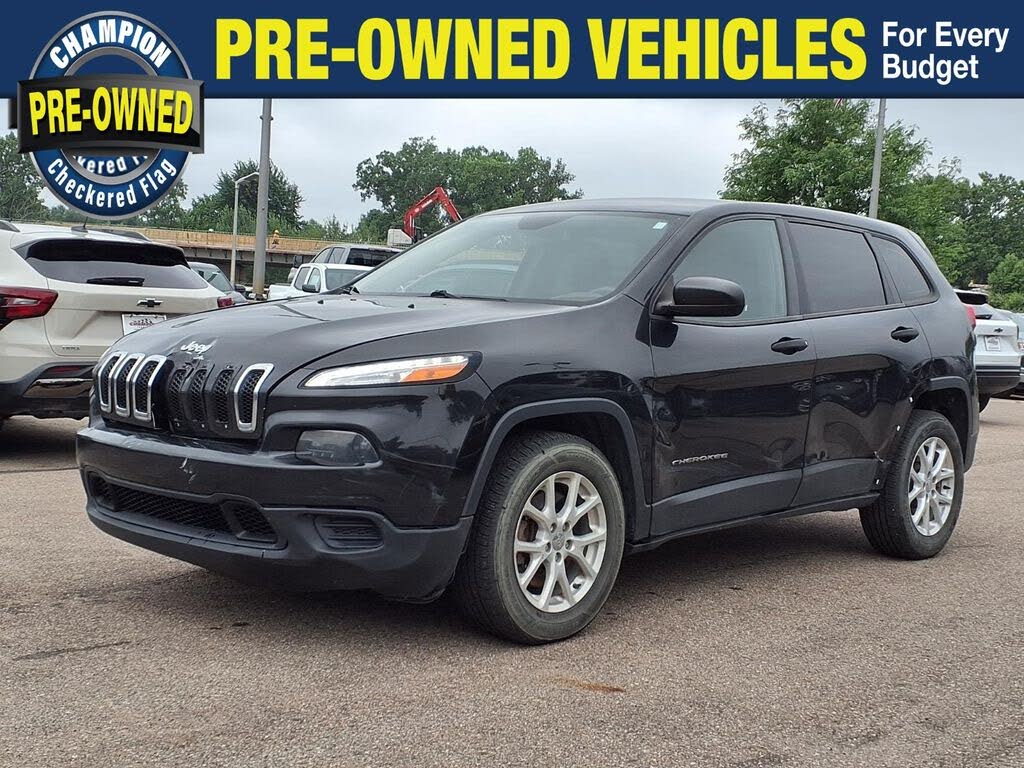 Brilliant Black Crystal Pearl 2016 Jeep Cherokee SUV / Crossover Four-Wheel Drive 9-Speed Automatic