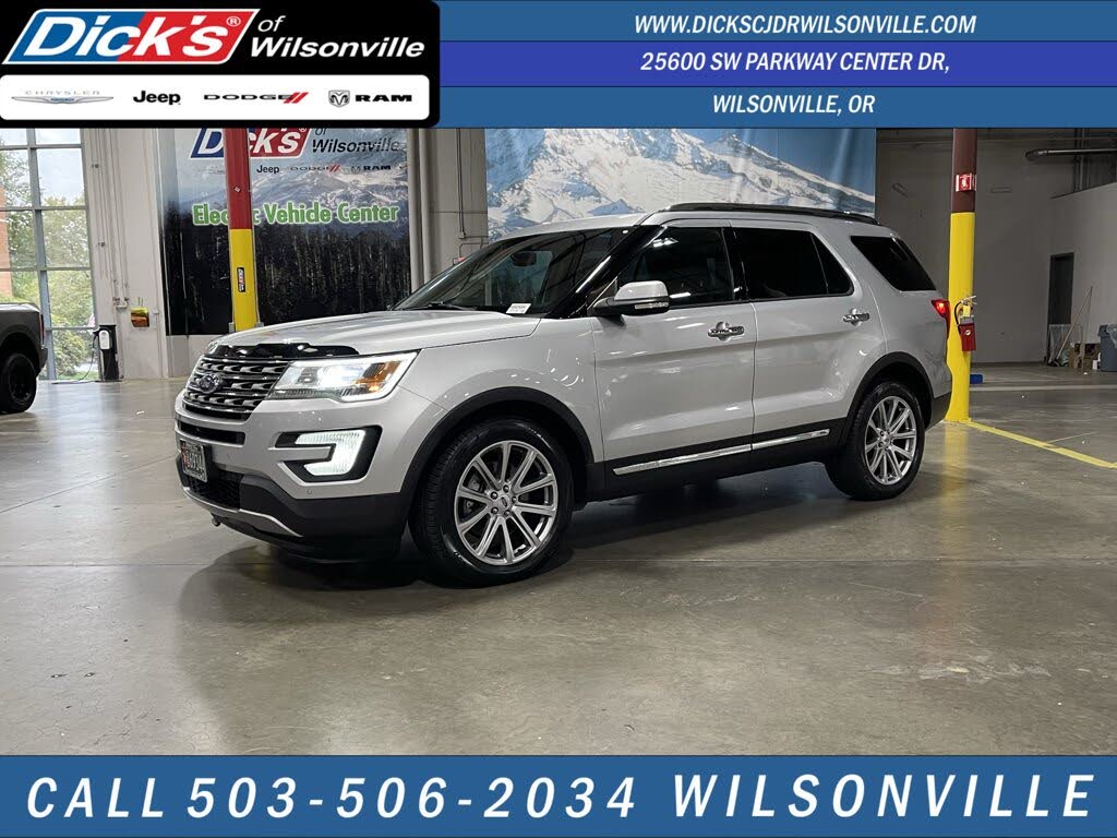 Silver 2017 Ford Explorer SUV / Crossover Front-Wheel Drive Automatic