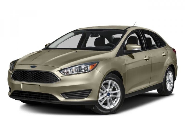 White 2016 Ford Focus Sedan Front-Wheel Drive Automatic