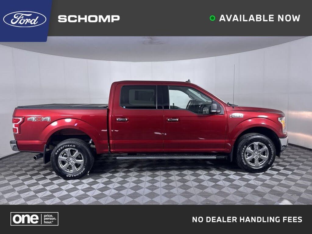 Red 2019 Ford F-150 Pickup Truck Four-Wheel Drive Automatic