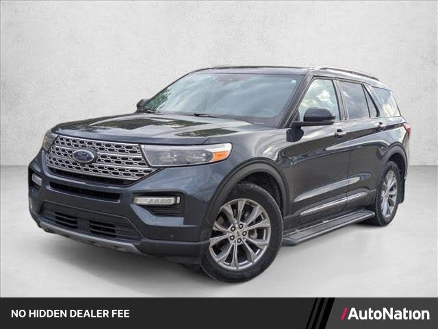 Stone Blue Metallic 2023 Ford Explorer SUV / Crossover All-Wheel Drive Automatic