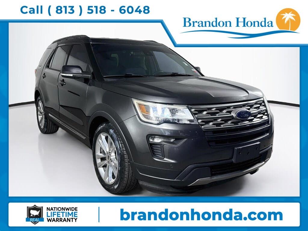 Gray 2018 Ford Explorer SUV / Crossover Front-Wheel Drive Automatic
