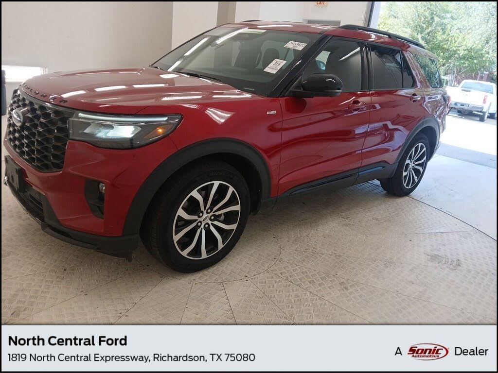 Red 2025 Ford Explorer SUV / Crossover Rear-Wheel Drive Automatic