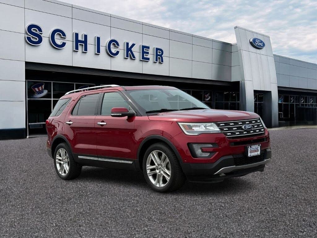 Ruby Red Metallic Tinted Clearcoat 2017 Ford Explorer SUV / Crossover All-Wheel Drive 6-Speed Automatic