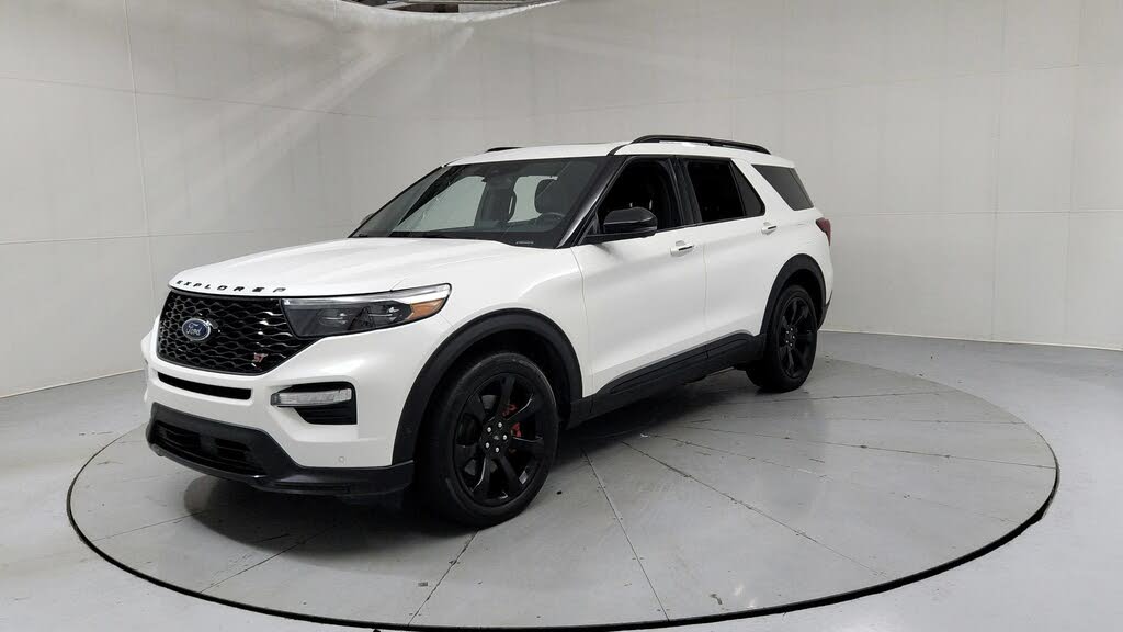 White 2021 Ford Explorer SUV / Crossover All-Wheel Drive Automatic