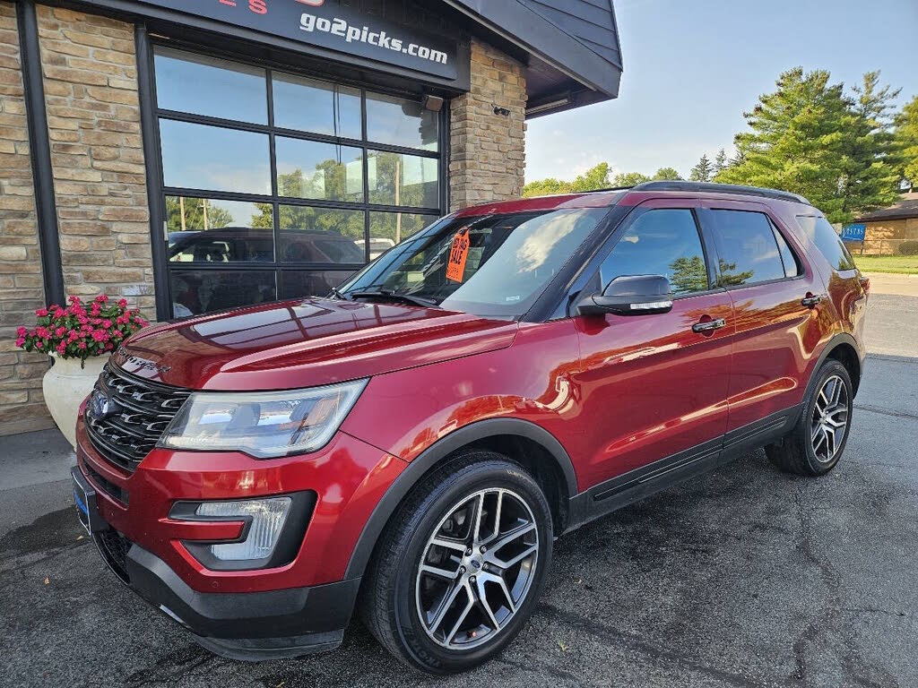 Ruby Red Metallic Tinted Clearcoat 2017 Ford Explorer SUV / Crossover All-Wheel Drive 6-Speed Automatic