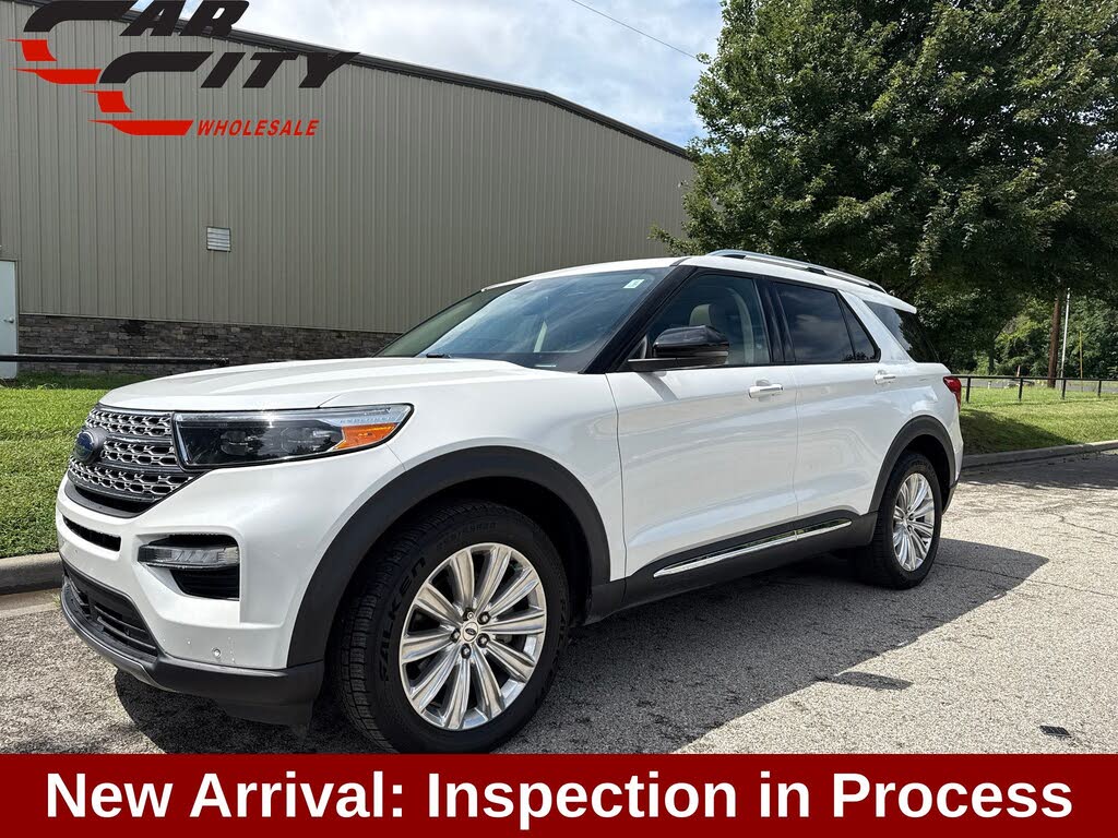 White Metallic 2020 Ford Explorer SUV / Crossover All-Wheel Drive Automatic