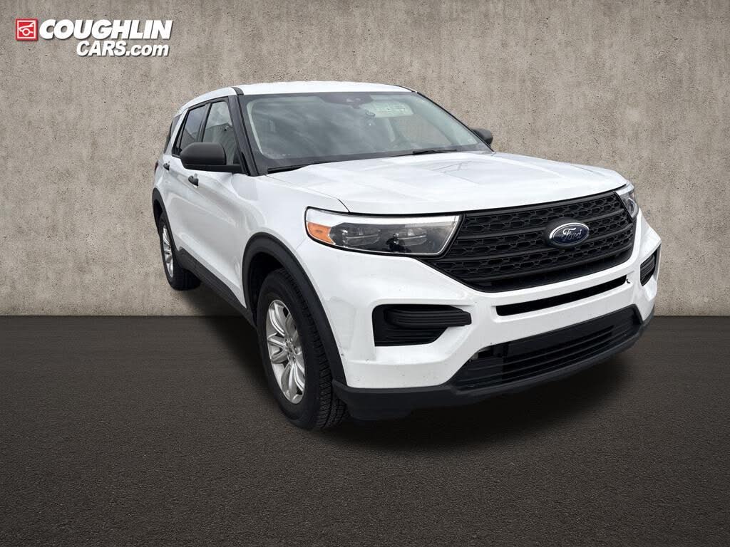 Oxford White 2021 Ford Explorer SUV / Crossover All-Wheel Drive Automatic