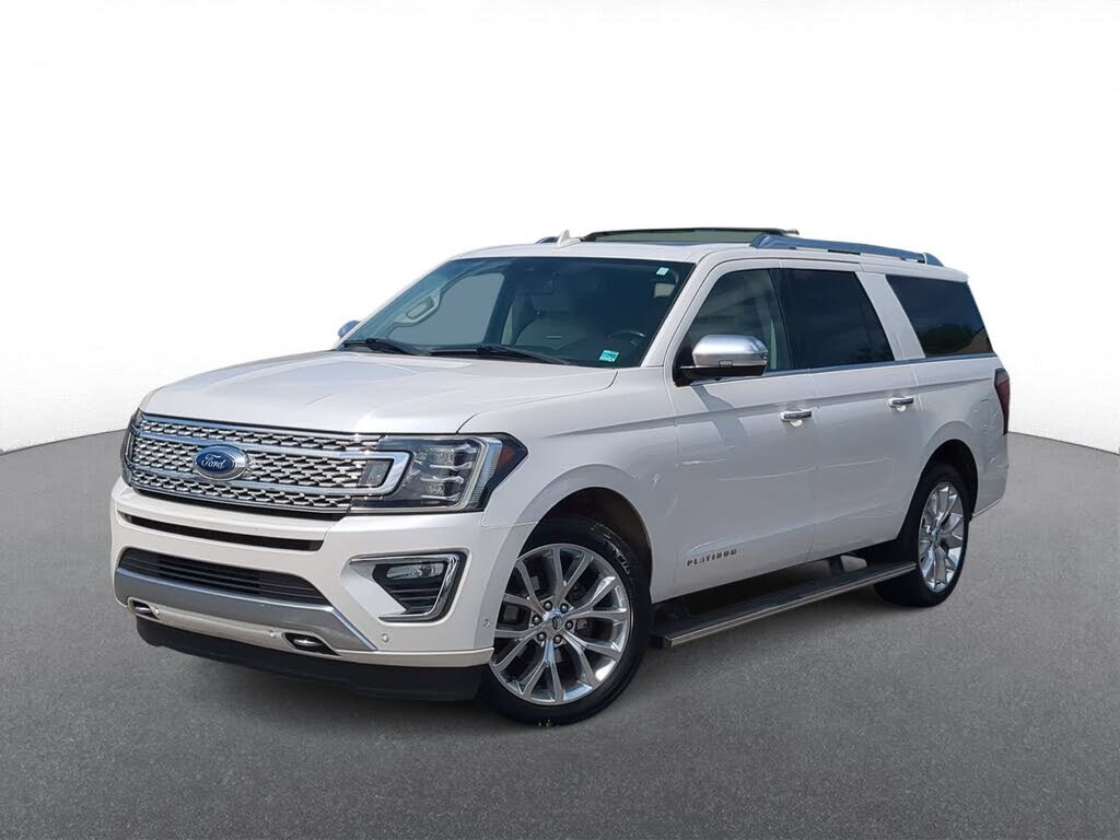 White Platinum Clearcoat Metallic 2018 Ford Expedition SUV / Crossover Four-Wheel Drive Automatic