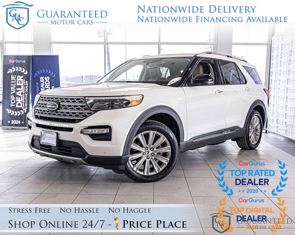 Star White Metallic Tri-Coat 2020 Ford Explorer SUV / Crossover All-Wheel Drive Automatic