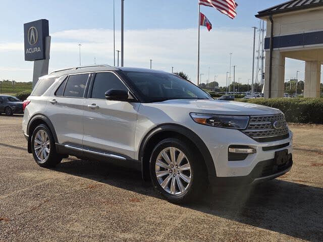 White Metallic 2020 Ford Explorer SUV / Crossover Rear-Wheel Drive Automatic