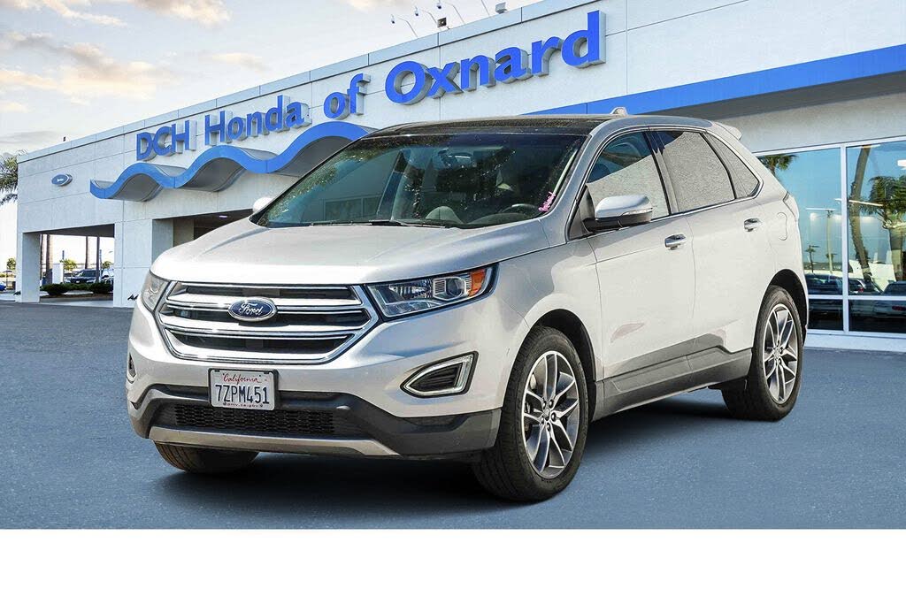 Ingot Silver Metallic 2017 Ford Edge SUV / Crossover All-Wheel Drive 6-Speed Automatic