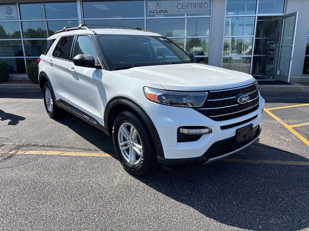 Oxford White 2020 Ford Explorer SUV / Crossover All-Wheel Drive Automatic