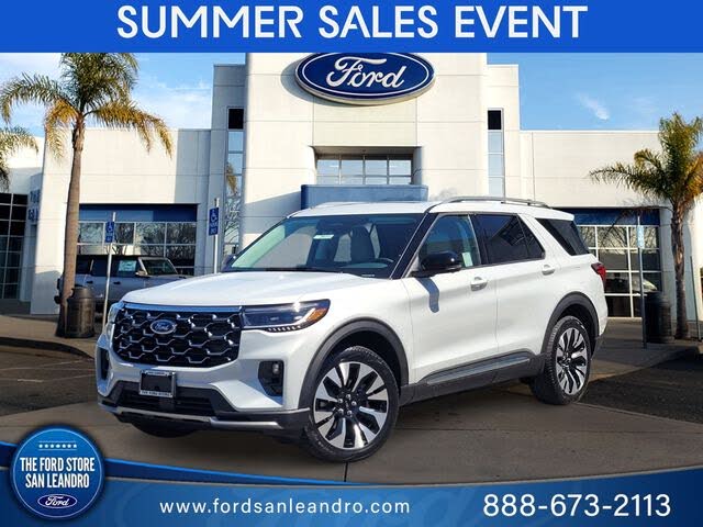 White Metallic 2026 Ford Explorer SUV / Crossover All-Wheel Drive Automatic