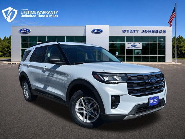 White Metallic 2026 Ford Explorer SUV / Crossover Rear-Wheel Drive Automatic