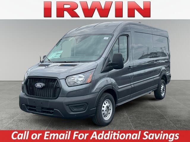 Gray 2026 Ford Transit Cargo Van All-Wheel Drive Automatic