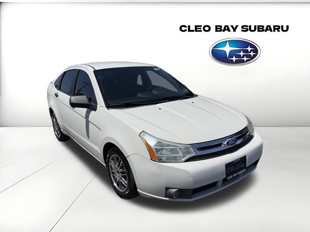 White 2011 Ford Focus Sedan Front-Wheel Drive Automatic