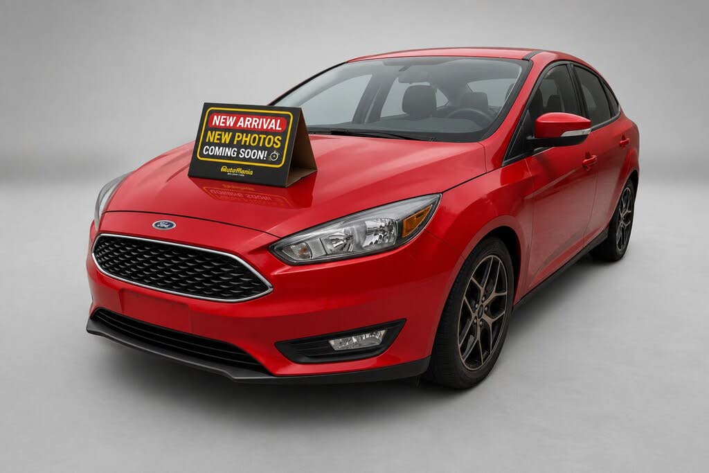 Red 2017 Ford Focus Sedan Front-Wheel Drive 