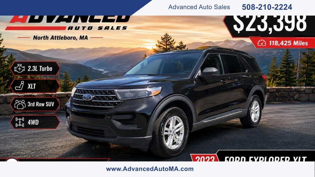 Black 2023 Ford Explorer SUV / Crossover All-Wheel Drive Automatic