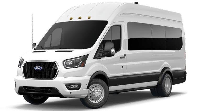 Oxford White 2027 Ford Transit Passenger Van Rear-Wheel Drive 
