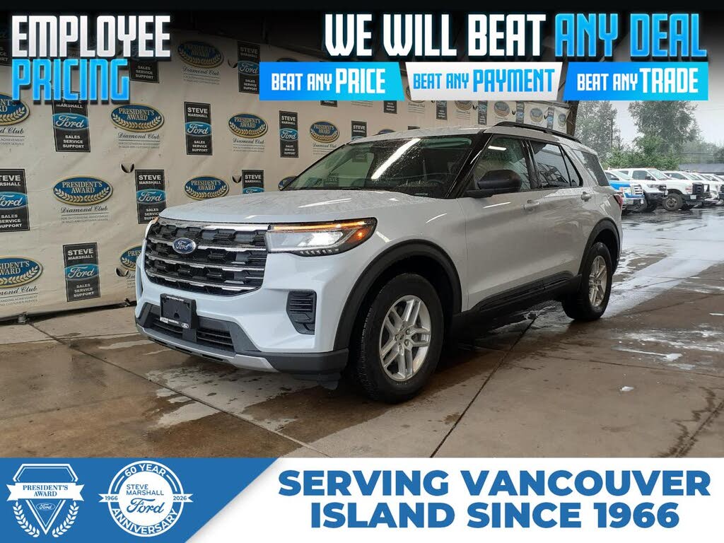 Star White Metallic Tri-Coat (AZ) 2026 Ford Explorer SUV / Crossover All-Wheel Drive Automatic