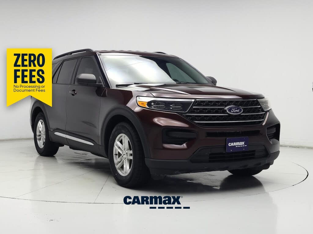 Red 2020 Ford Explorer SUV / Crossover Rear-Wheel Drive Automatic