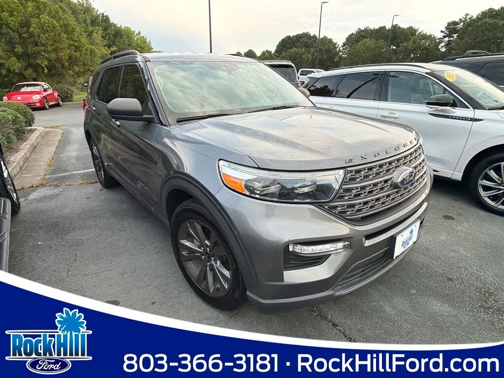 Gray Metallic 2021 Ford Explorer SUV / Crossover Rear-Wheel Drive Automatic