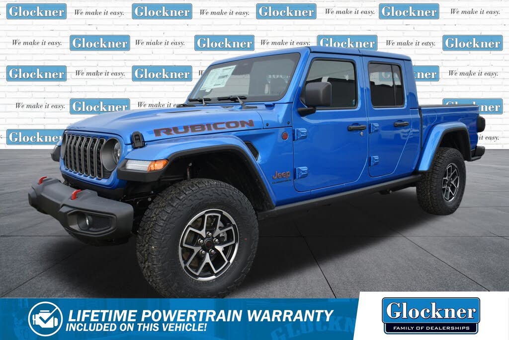 Hydro Blue Pearlcoat 2026 Jeep Gladiator Pickup Truck Four-Wheel Drive 8-Speed Automatic