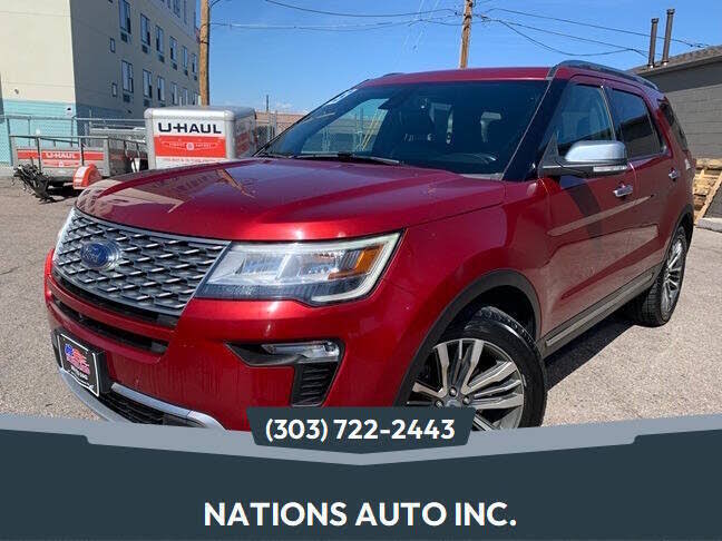 Red (Burgundy Velvet Metallic Tinted Clearcoat) 2018 Ford Explorer SUV / Crossover All-Wheel Drive 6-Speed Automatic