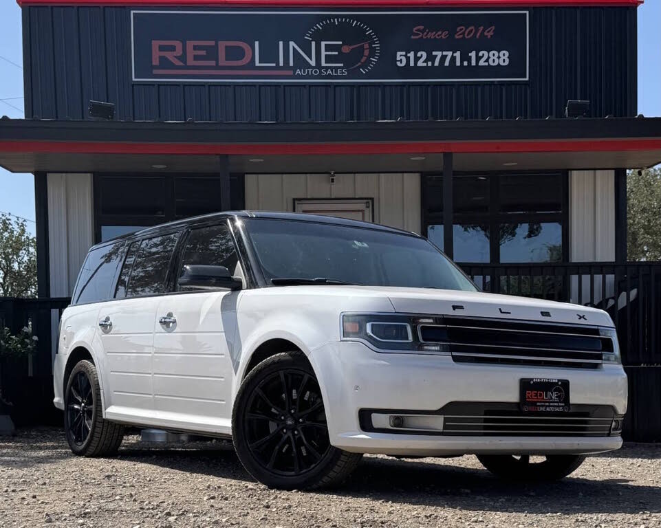 White Platinum Metallic Tri-Coat 2018 Ford Flex SUV / Crossover Front-Wheel Drive 6-Speed Automatic
