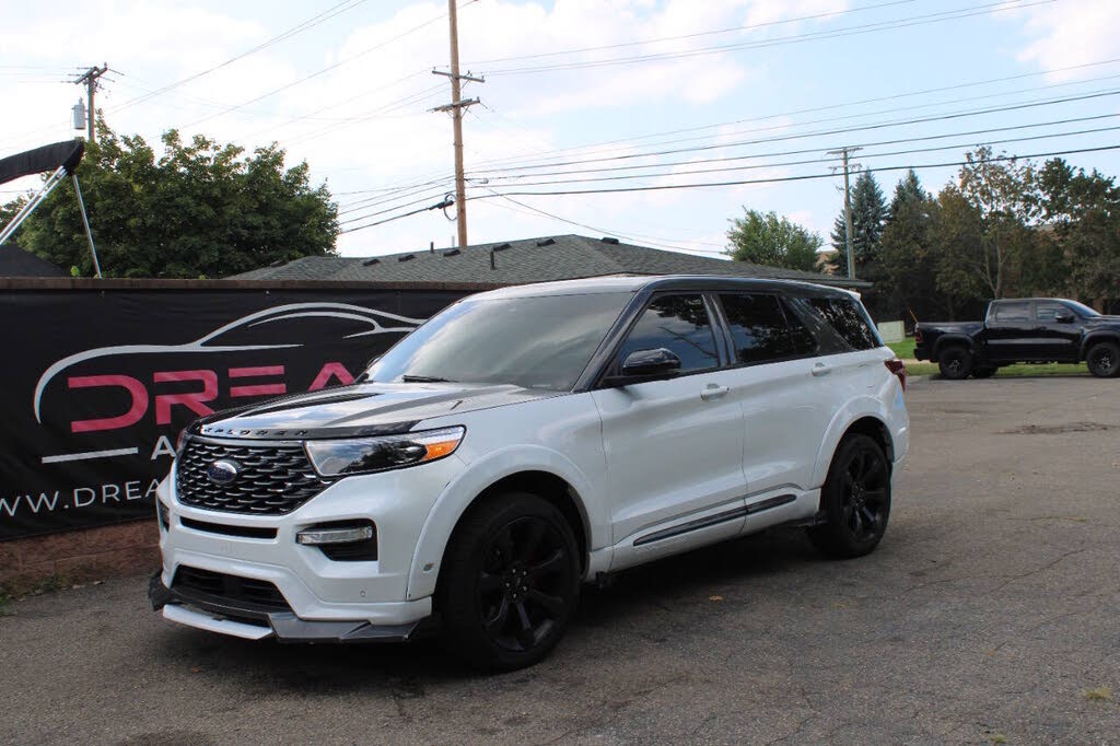 White 2021 Ford Explorer SUV / Crossover All-Wheel Drive Automatic