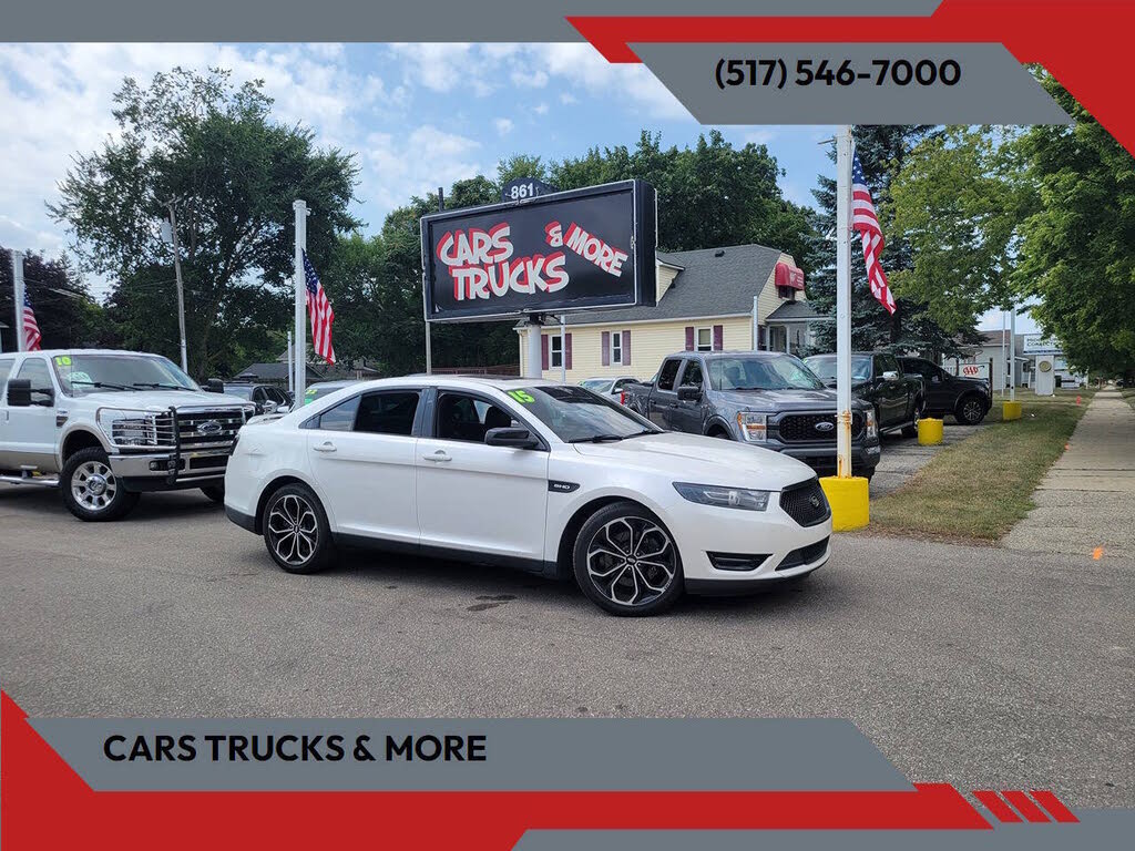 White Platinum Metallic Tri-Coat 2015 Ford Taurus Sedan All-Wheel Drive 6-Speed Automatic