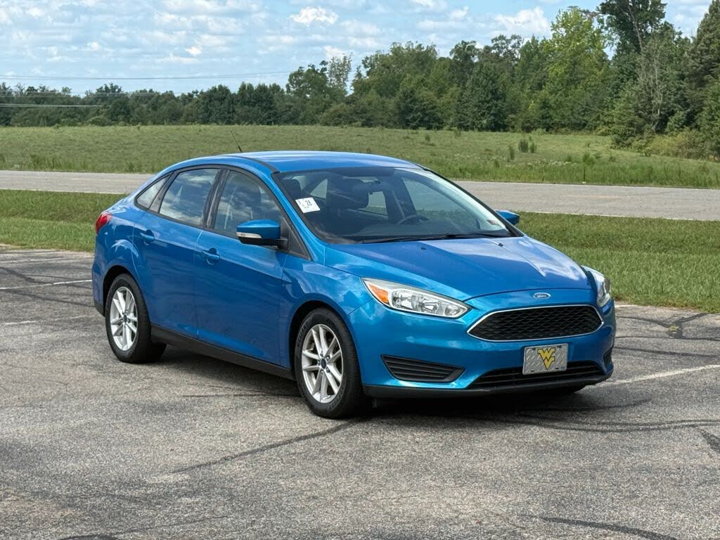 Blue 2015 Ford Focus Sedan Front-Wheel Drive 6-Speed Automatic
