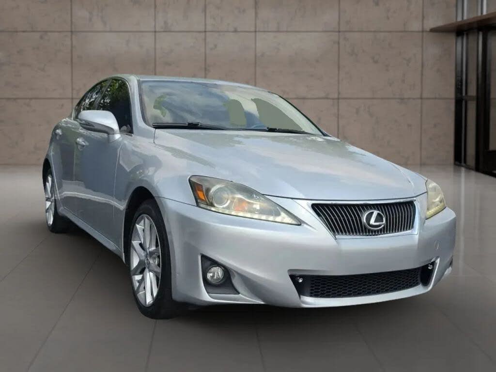 Silver 2012 Lexus IS Sedan All-Wheel Drive 6-Speed Automatic
