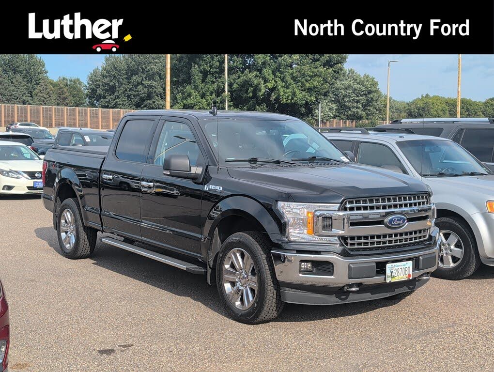Black 2018 Ford F-150 Pickup Truck Four-Wheel Drive Automatic
