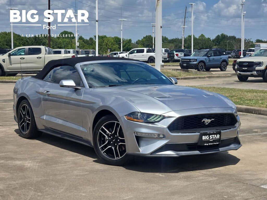 Silver 2020 Ford Mustang Convertible Rear-Wheel Drive Automatic