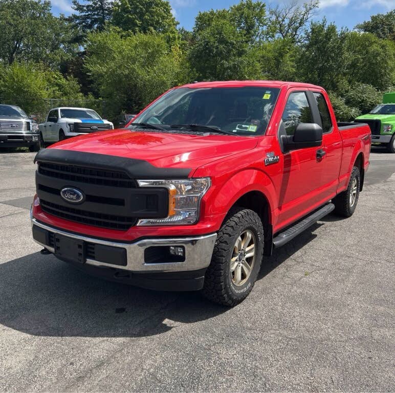 Red 2018 Ford F-150 Pickup Truck Four-Wheel Drive Automatic