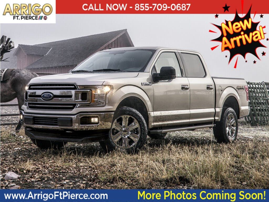 Silver 2020 Ford F-150 Pickup Truck Four-Wheel Drive Automatic