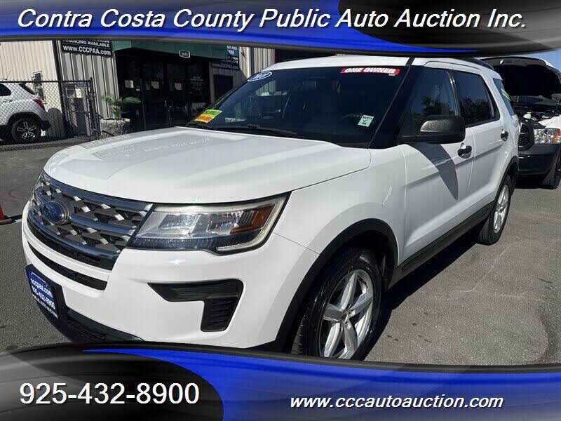 Oxford White 2018 Ford Explorer SUV / Crossover Front-Wheel Drive Automatic