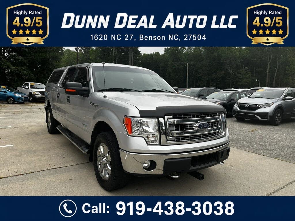 Silver 2014 Ford F-150 Pickup Truck Four-Wheel Drive 6-Speed Automatic