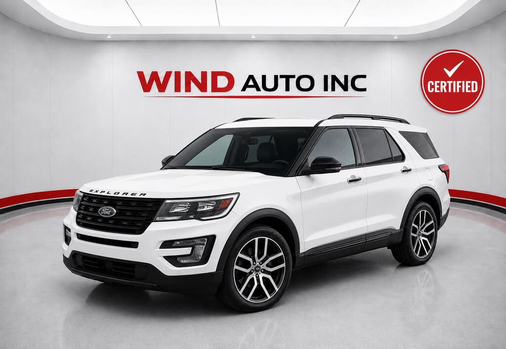 White 2017 Ford Explorer SUV / Crossover All-Wheel Drive Automatic