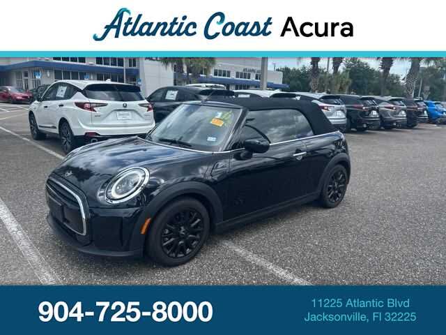 Black 2024 MINI Cooper Convertible Front-Wheel Drive Automatic