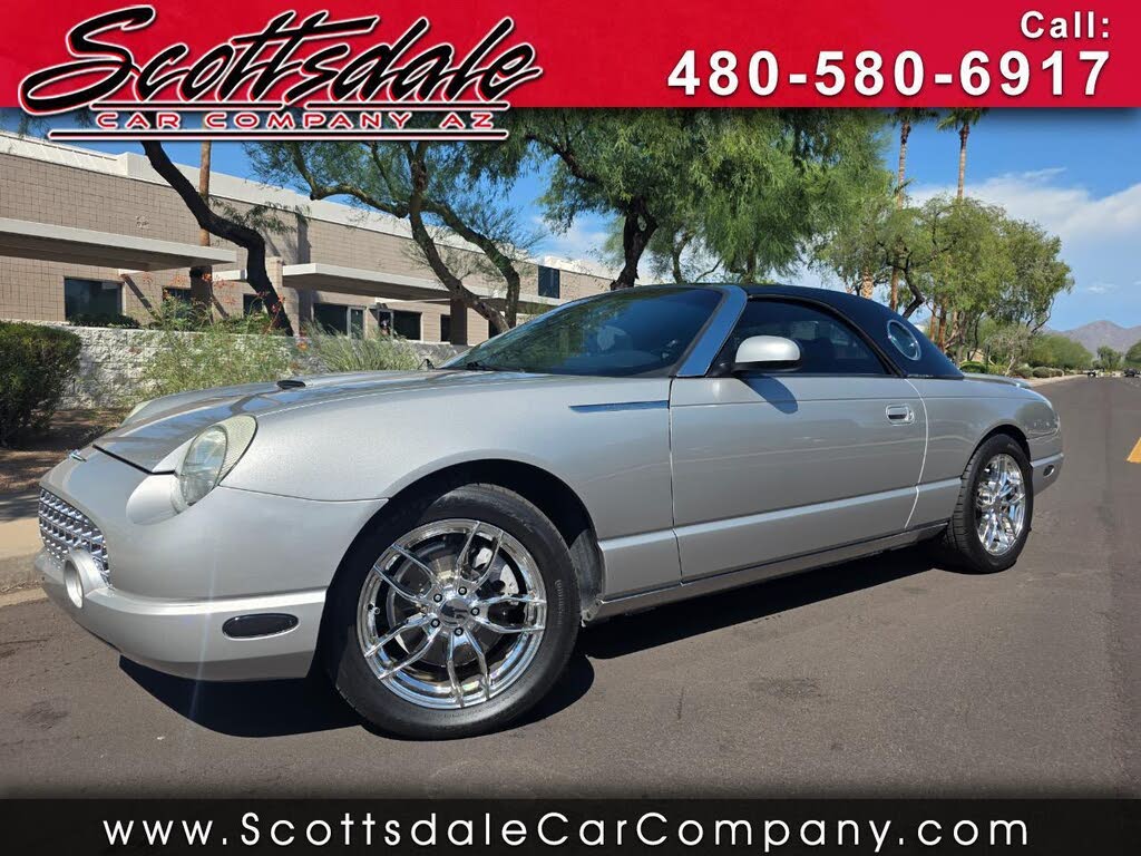 Silver 2005 Ford Thunderbird Convertible Rear-Wheel Drive Automatic