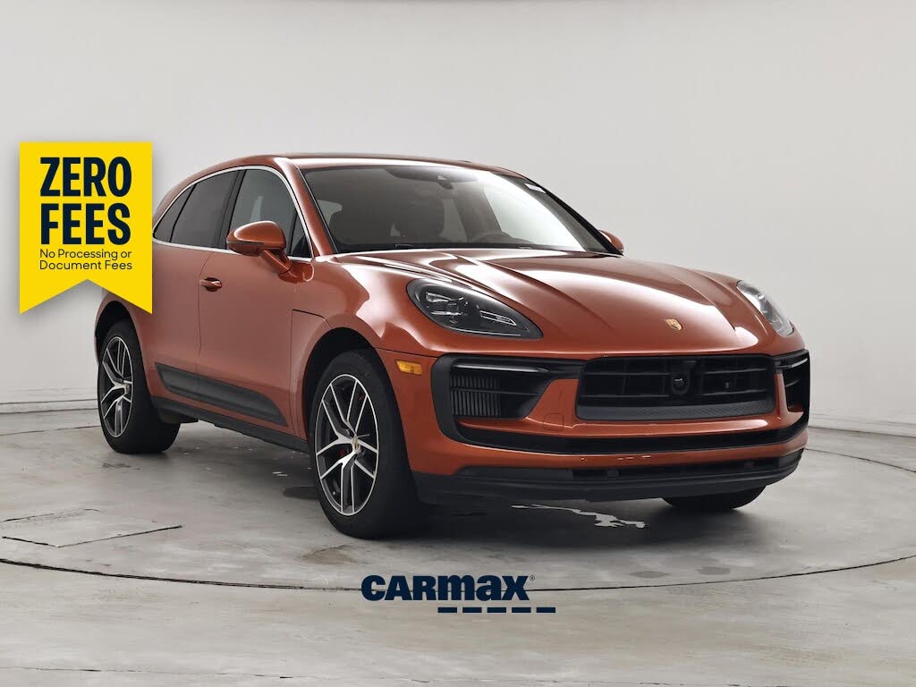 Orange 2023 Porsche Macan SUV / Crossover All-Wheel Drive Automatic