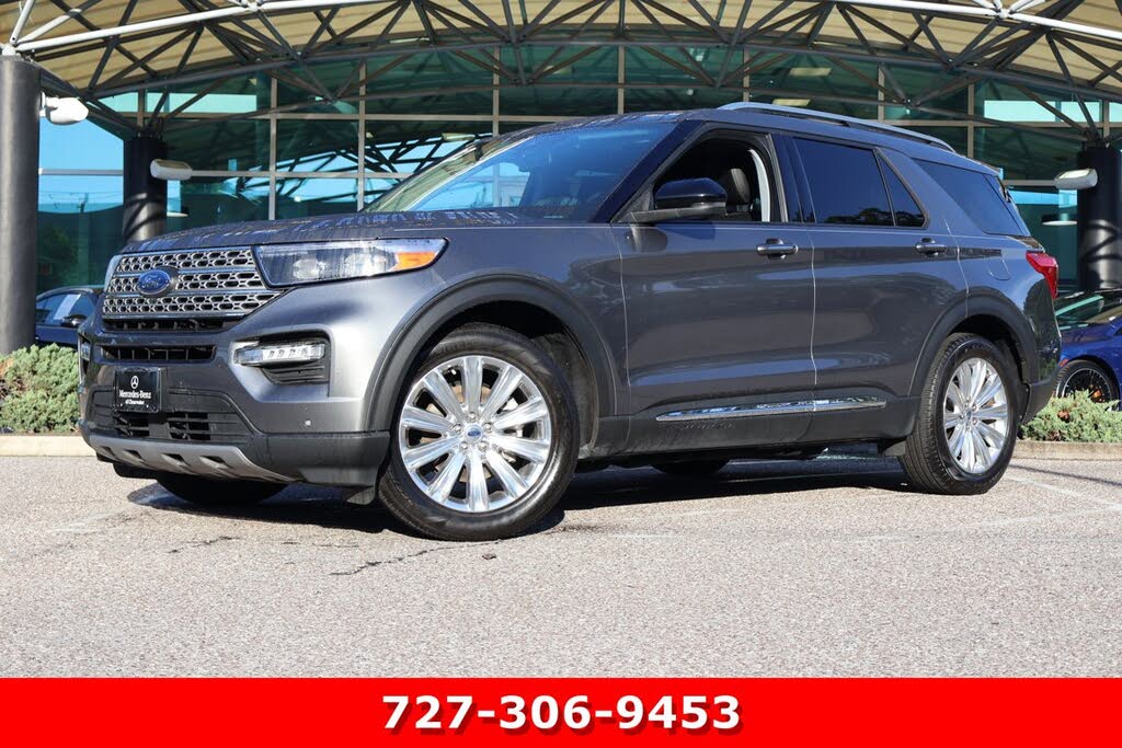 Gray 2022 Ford Explorer SUV / Crossover Rear-Wheel Drive Automatic