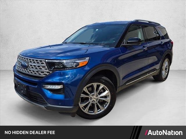 Atlas Blue Metallic 2022 Ford Explorer SUV / Crossover Rear-Wheel Drive Automatic