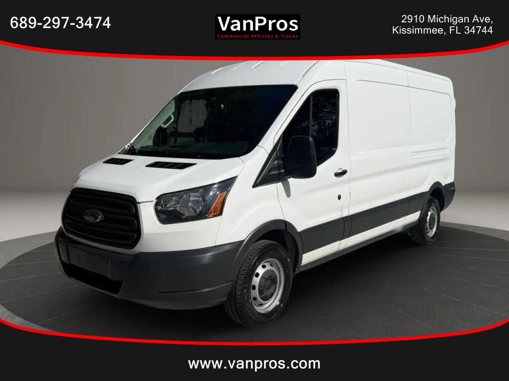 White 2017 Ford Transit Cargo Van Rear-Wheel Drive 6-Speed Automatic Overdrive