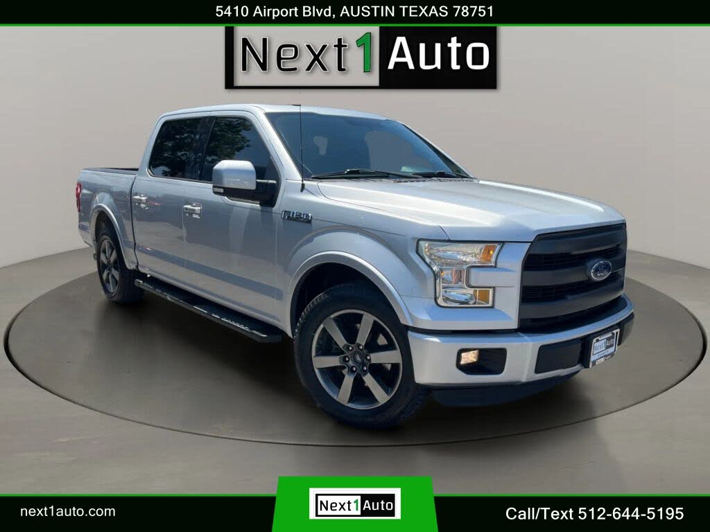 Silver 2016 Ford F-150 Pickup Truck 4X2 6-Speed Automatic