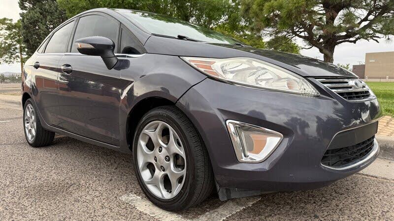 Purple (Violet Gray Metallic) 2013 Ford Fiesta Sedan Front-Wheel Drive 5-Speed Manual