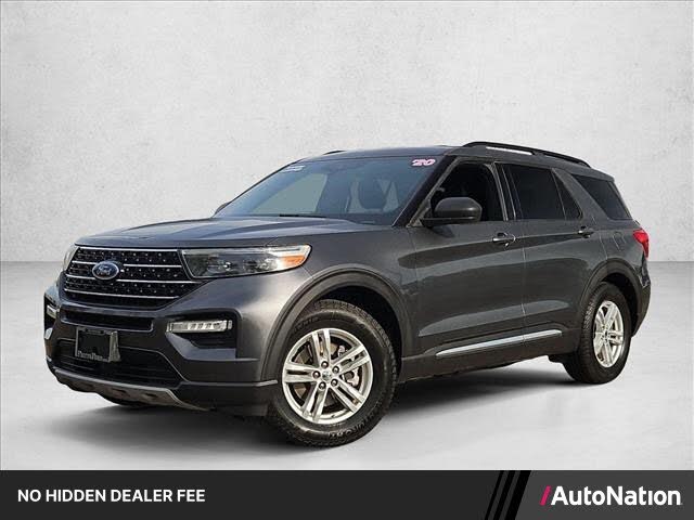 Gray (Magnetic Metallic) 2020 Ford Explorer SUV / Crossover Rear-Wheel Drive Automatic